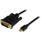 StarTech.com Mini DisplayPort naar DVI Adapter Kabel - 3m - Zwart