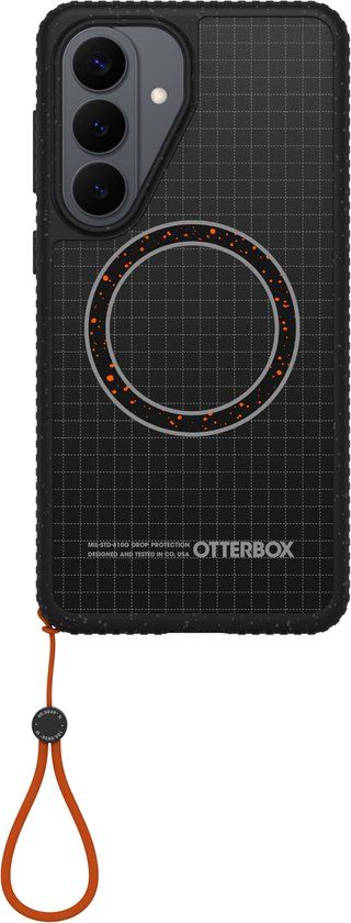 OtterBox Sole Series Hoesje Geschikt voor Samsung Galaxy S26 Plus | Back Cover | Compatibel met MagSafe | Met Draaglus | Gerecycled | Night Raid Zwart