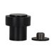 Deurstopper EVI Herrajes Deurstopper EVI Herrajes | Roestvrij staal | Met schroef |Mod. I-199/35 | Deurstopper | Zwart gelakt | Zwarte rubber | Ø24x35mm | Stevige deurstopper