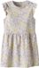 NAME IT Robe Fille Nmfhaile Cap Sl Dress Blanc Fleuri Coton/Modal Manches Courtes Taille 98