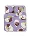 HEMA Housse de couette 200x200/220 cm coton doux fleurs (violet)