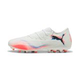 PUMA FUTURE 8 MATCH MG lage uniseks voetbalschoenen, Zwart/Rood/Wit, Maat 44