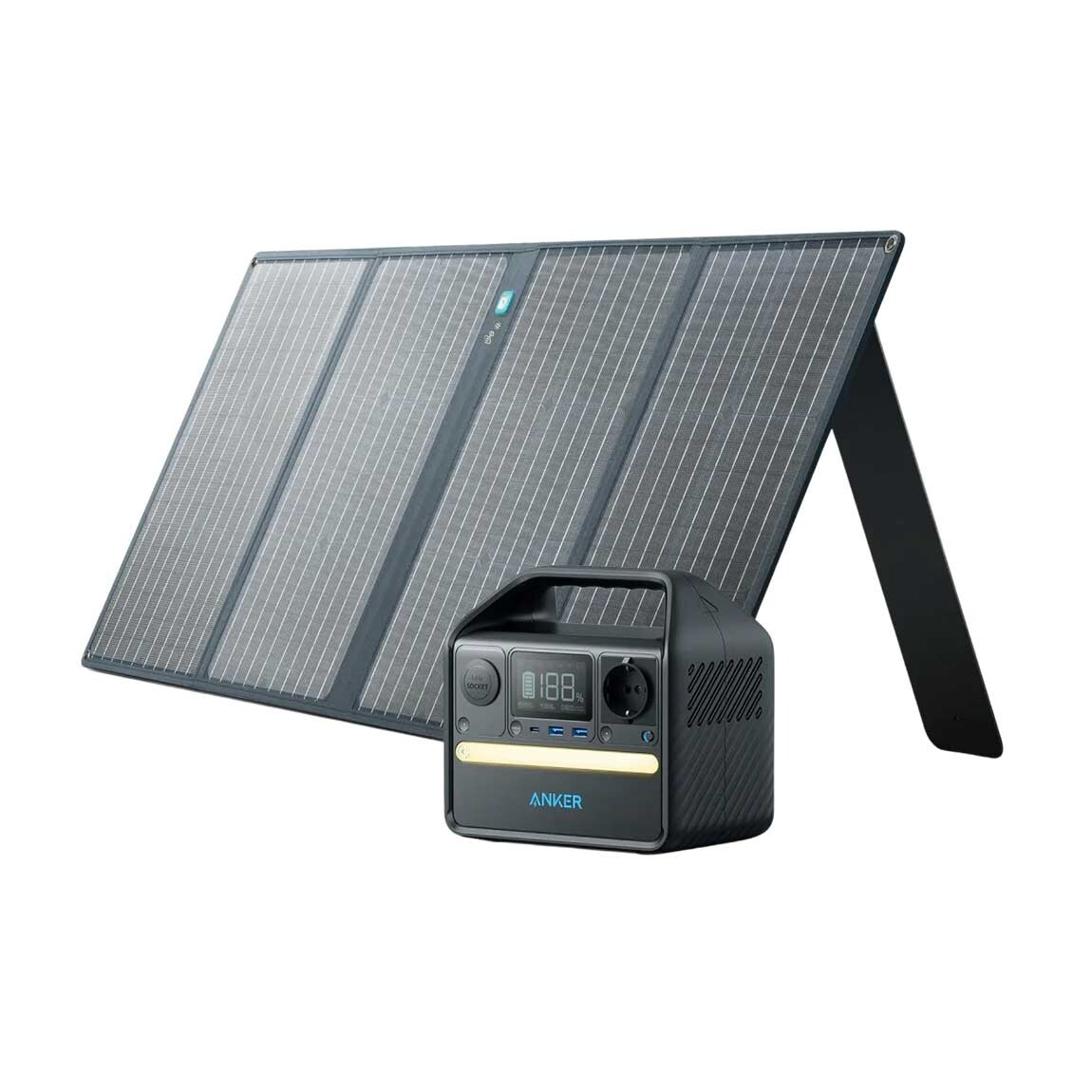 Anker Anker Solargenerator 521 (PowerHouse 256Wh en 1× 100W Zonnepaneel) - zwart