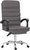 vidaXL - Massage Relaxfauteuil voor op kantoor - Grijs - Kunstleer