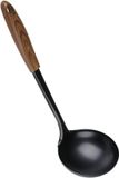 Alpina Keukengerei cuillère à soupe - noir - plastique et métal - 28 x 7 cm