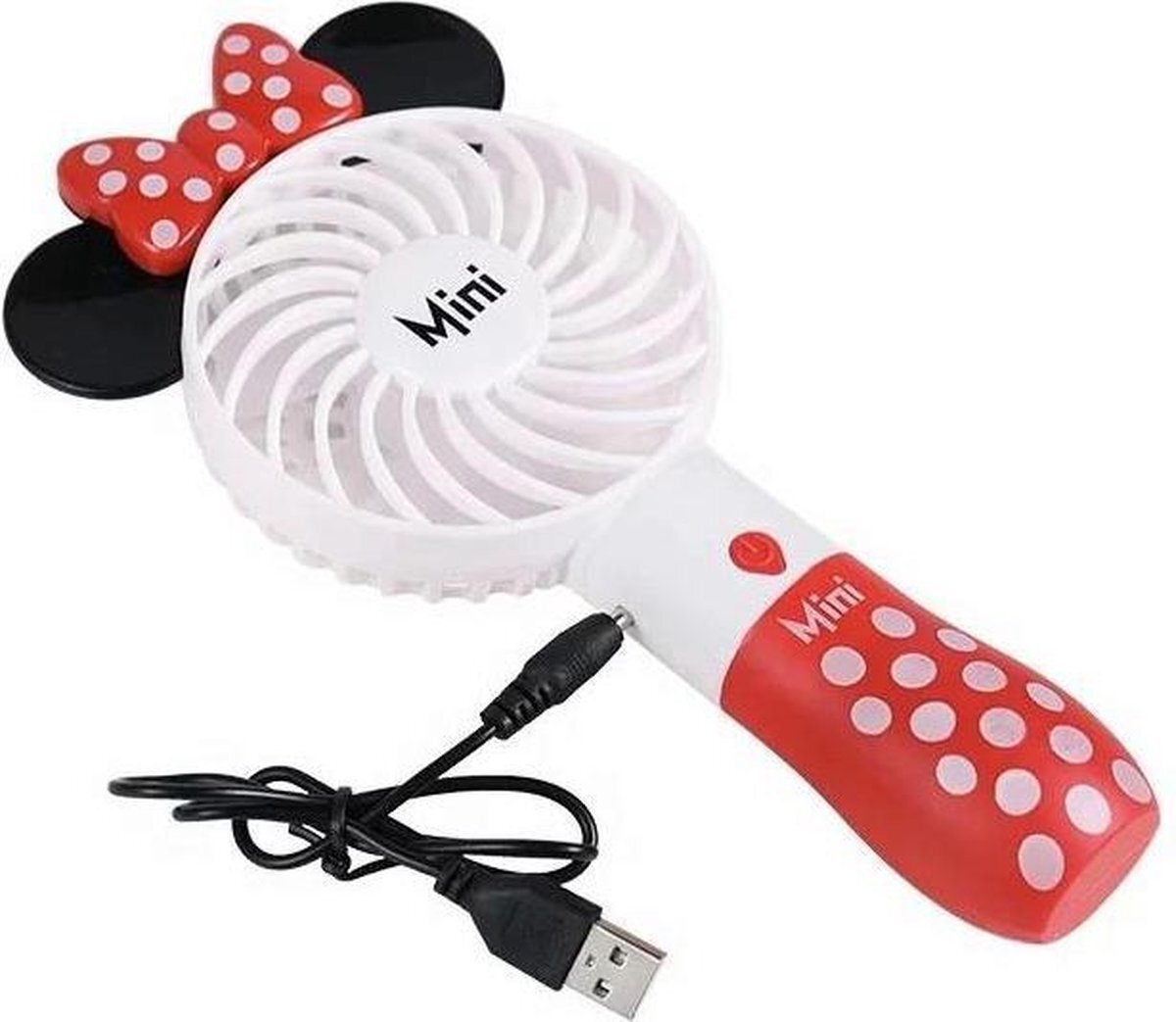 Anniya Disney Minnie Mouse Reis Mini Draagbaar Verlichting USB ventilator hand fan oplaadbaar
