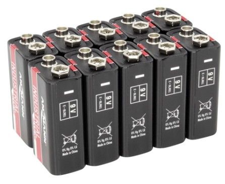Ansmann 1505-0001 - 9V Alkaline Batterijen - 10 stuks