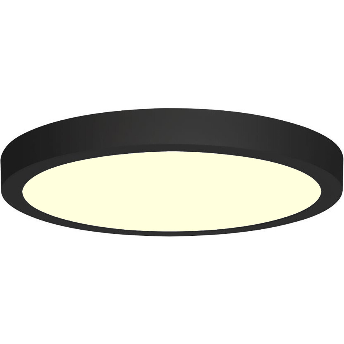 BES LED LED Downlight - 18W - Warm Wit 3000K - Mat Zwart - Opbouw - Rond - Aluminium - Ø225mm