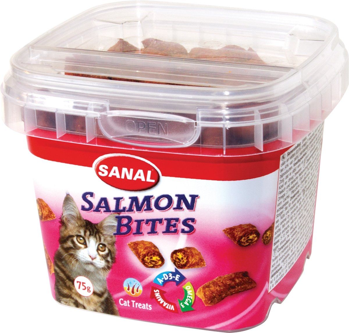 SANAL salmon bite's cup - 3 x 75 GR