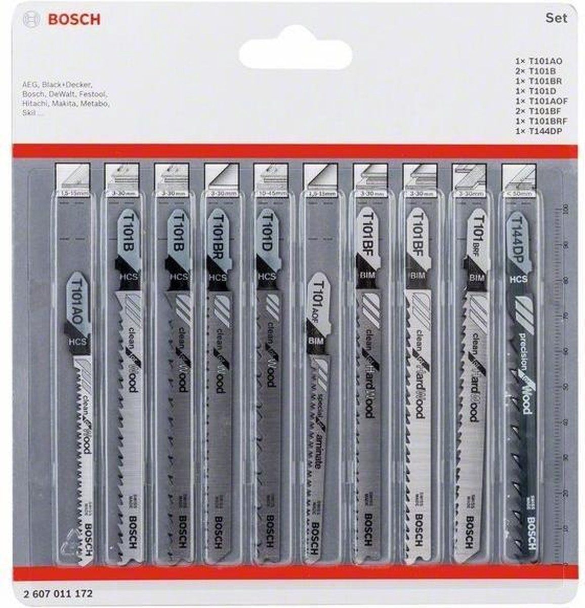 Bosch Blister Set STB 10-st clean - 3165140913430