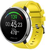 Strap-it Polar Ignite twill siliconen band - geel - 8720763480865
