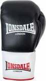 Lonsdale Campton bokshandschoenen van leer voor heren in zwart/wit/rood