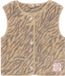 Daily7 Teddy Gilet Animal Beige Dierenprint Maat 110/116