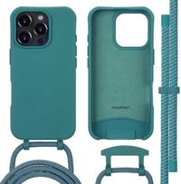 imoshion Color Backcover met afneembaar koord met MagSafe voor de Apple iPhone 16 Pro - Donkergroen