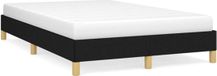 vidaXL Bedframe zonder matras, zwart, 120x200 cm, stof