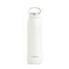 Grandties 700 ml geïsoleerde sportdrinkfles met lekvrij ergonomisch deksel met handvat - dubbelwandige drinkfles roestvrij staal houdt tot 24 uur warm (wit), ZL001210701