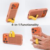 Callbuddy Hoesje met Strap geschikt voor Apple iPhone 17 Pro - Coral Pop