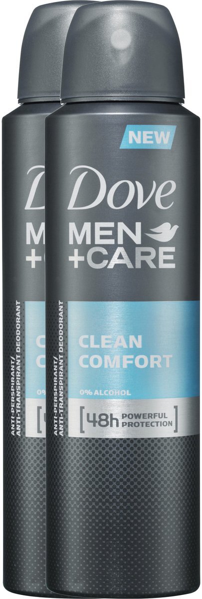 Dove men care men care Clean Comfort deodorant spray 2 x 150 ml