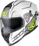 Berik FF869 Arok Integraalhelm - Wit/zwart/geel - Maat S