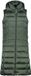 CMP Dunne lange mouwloze vest met capuchon voor dames - M - Mineraal