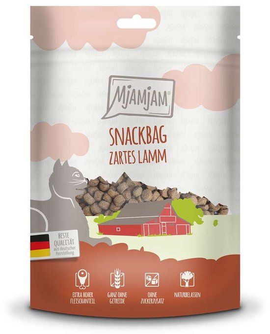 MjAMjAM Cat - Snackbag 125g | Lamm