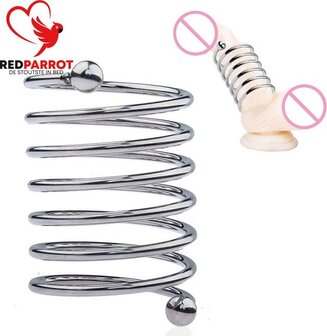 Cockring spiraal | Zilver | Metaal | Verstelbaar | One size