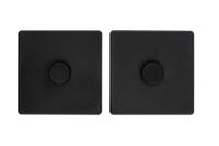 Wenko Adapter Turbo-Loc 6,3 x 1,4 cm Mat Zwart Staal 2-delig
