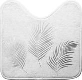 Douceur Livetti Toiletmat Wcmat met Uitsparing 45x45 cm Orbella Wit Zilver