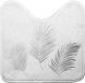 Douceur Livetti Toiletmat Wcmat met Uitsparing 45x45 cm Orbella Wit Zilver