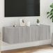 Maison Exclusive - Meuble TV avec éclairage LED, gris Sonoma, 100x35x31 cm