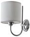 Jupiter Wandlamp TWINGO, grijs, 1xE27, 20W, stoffen kap, 30x18x25cm, IP20