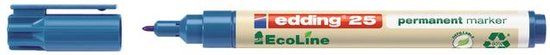 edding 25 Ecoline permanent marker - blauw - 10 stiften - fijne ronde punt 1 mm