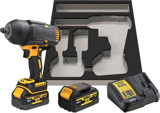 DeWalt DCF900P2G 18V Slagmoersleutel - 2x 5.0Ah + Lader