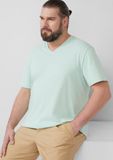 s.Oliver - Homme - T-shirt en jersey à col en V et logo