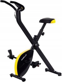 Viking Choice Hometrainer fiets - opvouwbaar - met computer - zwart geel