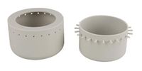 Rayher Siliconen gietvorm schaal 11 cm met gatrand, ø 11 cm x H 6,5 cm