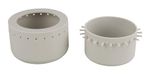 Rayher Siliconen gietvorm schaal 11 cm met gatrand, ø 11 cm x H 6,5 cm