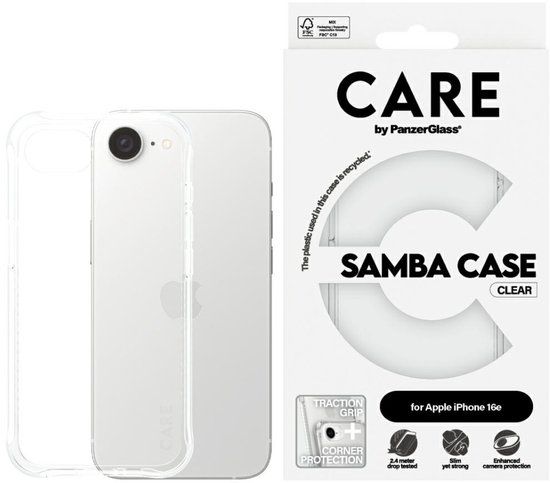 PanzerGlass CARE™ by ® Samba Case Transparent iPhone 16e
