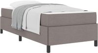 vidaXL Boxspring Bed Taupe Stof 90 x 200 cm