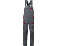 Fristads Amerikaanse Overall 1555 Stfp - Grijs/Rood - C154