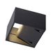 SLV LOGS WALL aluminium lamp, zwart, 13,2 x 13 x 8 cm