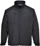 Portwest Oregon Softshell Jas voor heren (3L) TK40 - Zwart - S