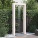 Maison Exclusive - Douche extérieure, 226 cm, bois massif (pin) et acier inoxydable, blanc