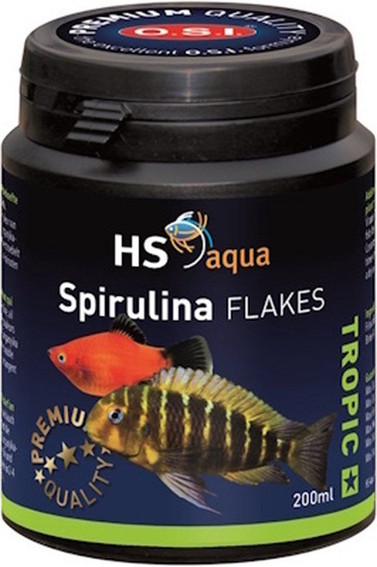 Smulders HS aqua Spirulina flakes voor aquariumvissen - 200 ml