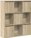 vidaXL Boekenkast Sonoma Eiken 89x24x101,5 cm Bewerkt Hout