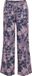 hummel hmlJR REG POLY AOP PANTS Kinderbroek - Polyester - Maat 110 - Unisex - Gebloemd - Loose Fit - Grijs/Lila