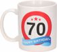 Bellatio Decorations 70 jaar Verjaardag koffiemok