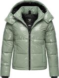 Ragwear Winterjas 'Roobie' lichtgroen / zwart