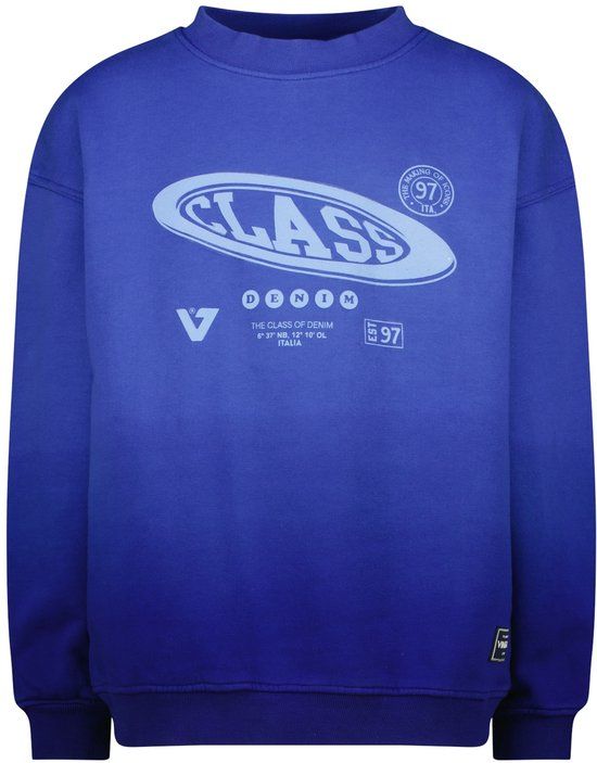 Vingino Nios Jongens Sweater Dolomite Blue Katoen Maat 140