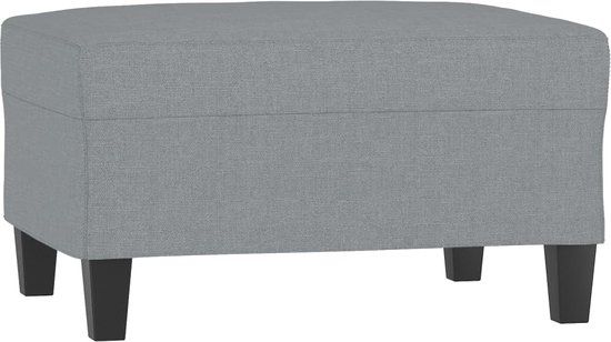 vidaXL Voetenbank 70x55x41 cm stof lichtgrijs